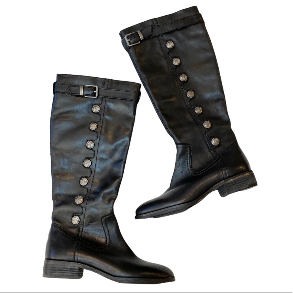 Arturo Chiang Black Over the Knee Boots